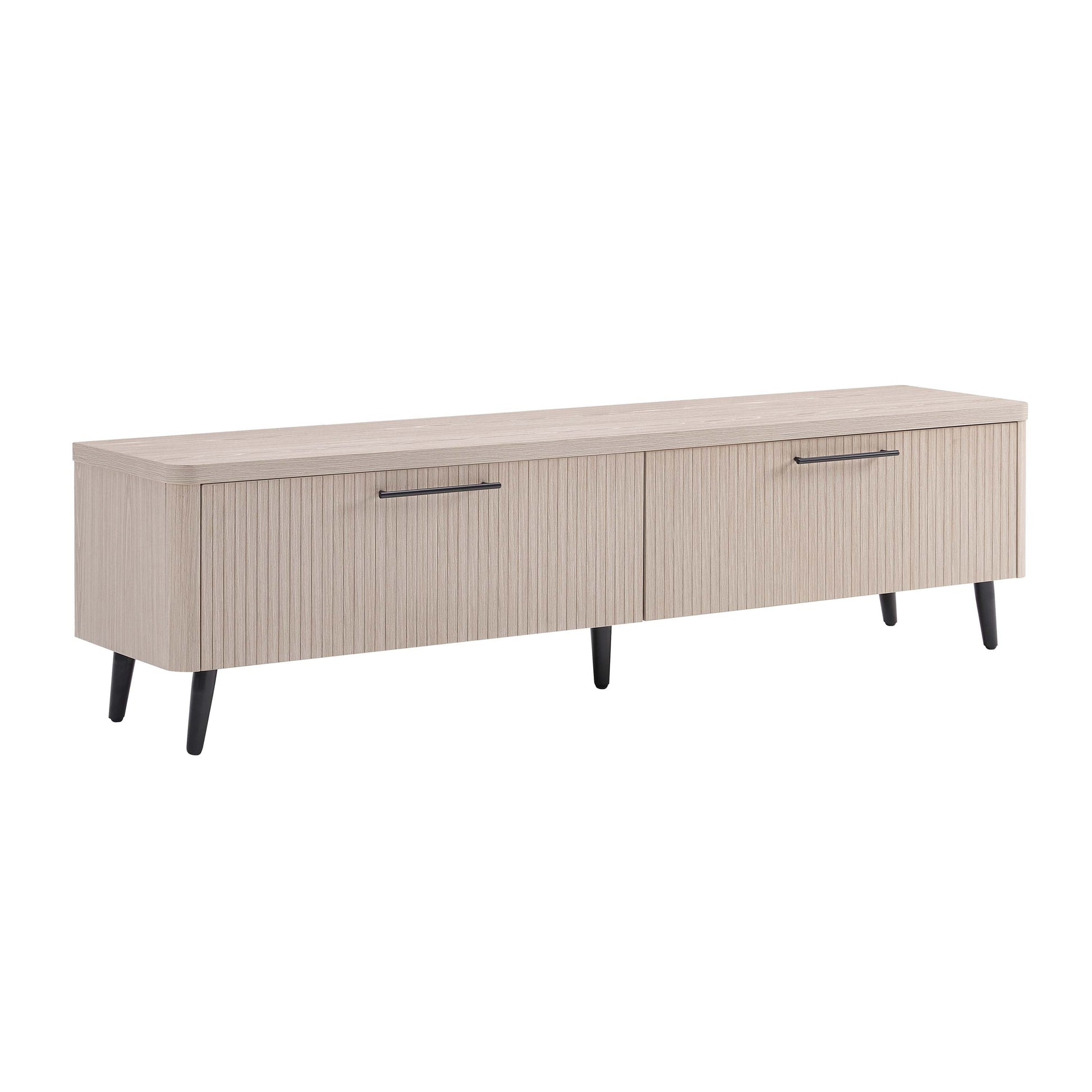 Jodie TV Stand in Whitewashed Oak - Ornate Home