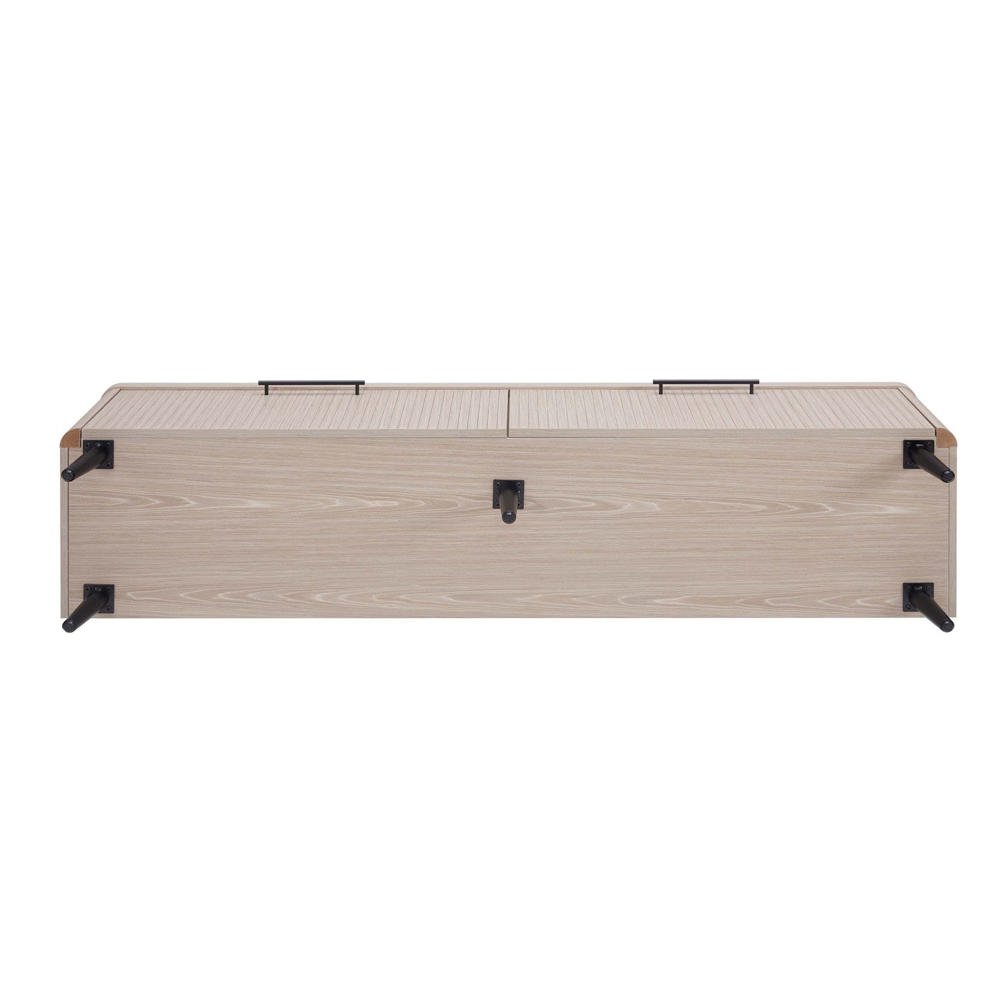 Jodie TV Stand in Whitewashed Oak - Ornate Home