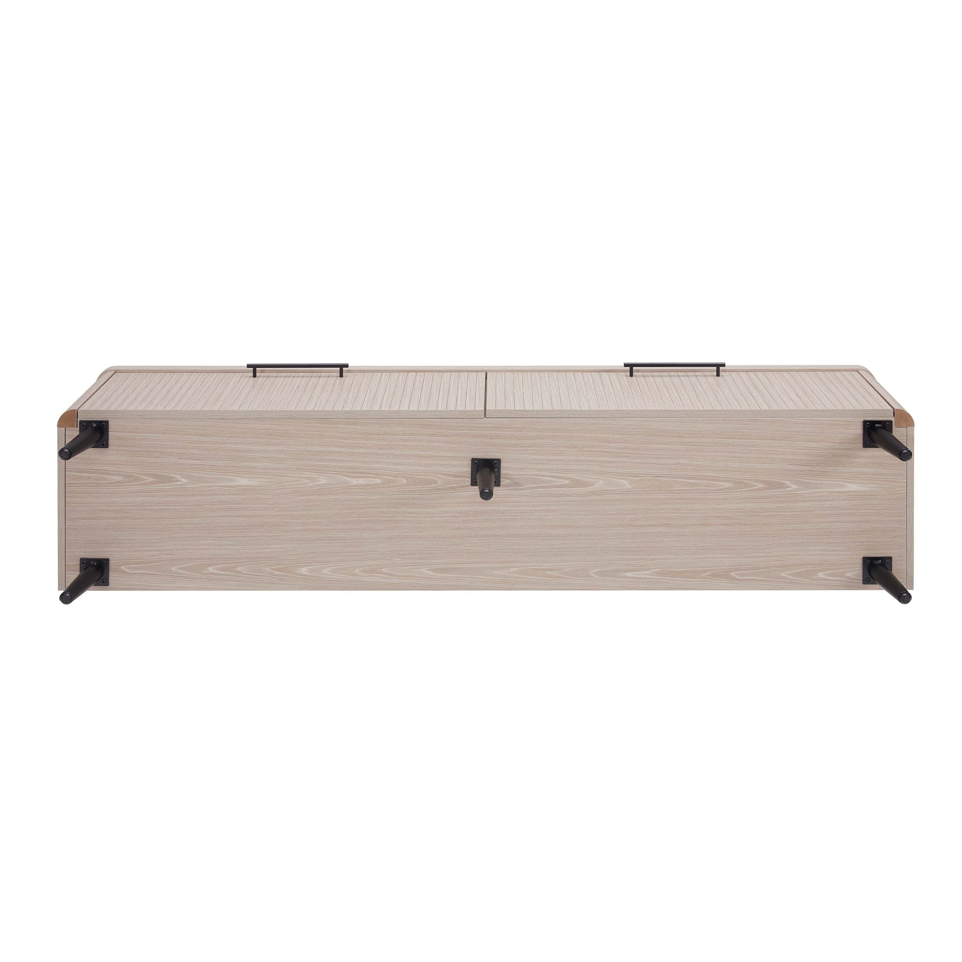 Jodie TV Stand in Whitewashed Oak - Ornate Home