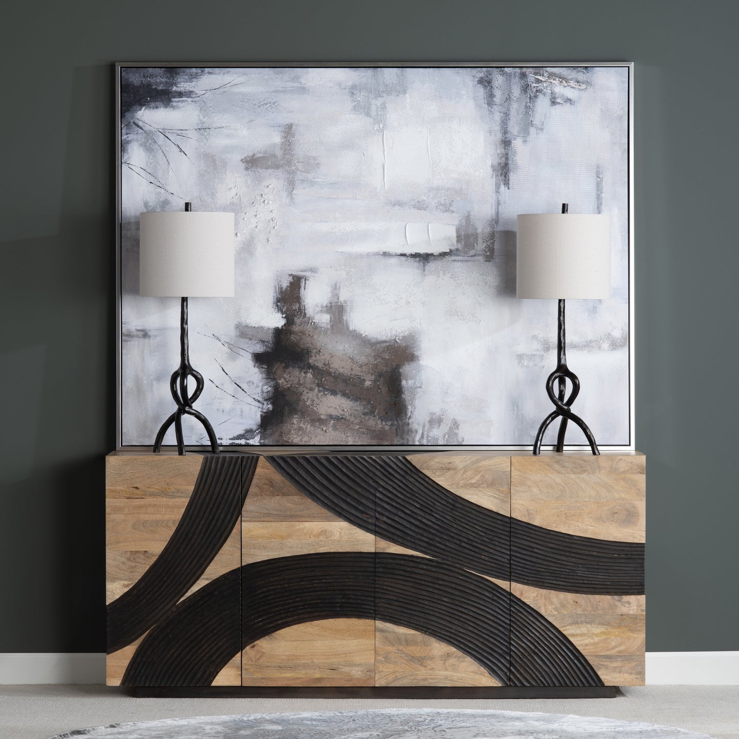 Johnson Brown/Grey Canvas - Ornate Home