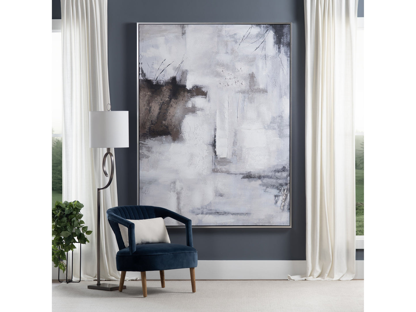 Johnson Brown/Grey Canvas - Ornate Home