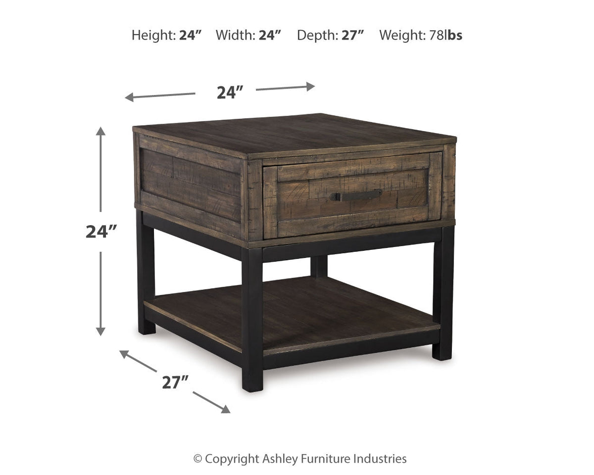 Johurst Grayish Brown Lift-top Coffee Table and 2 End Tables - Ornate Home