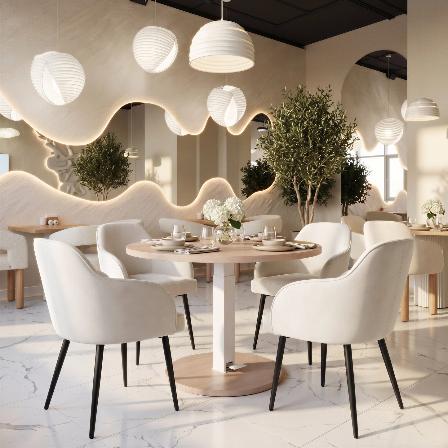 Jolie Ivory Dining Chair (Set of 2) - Ornate Home