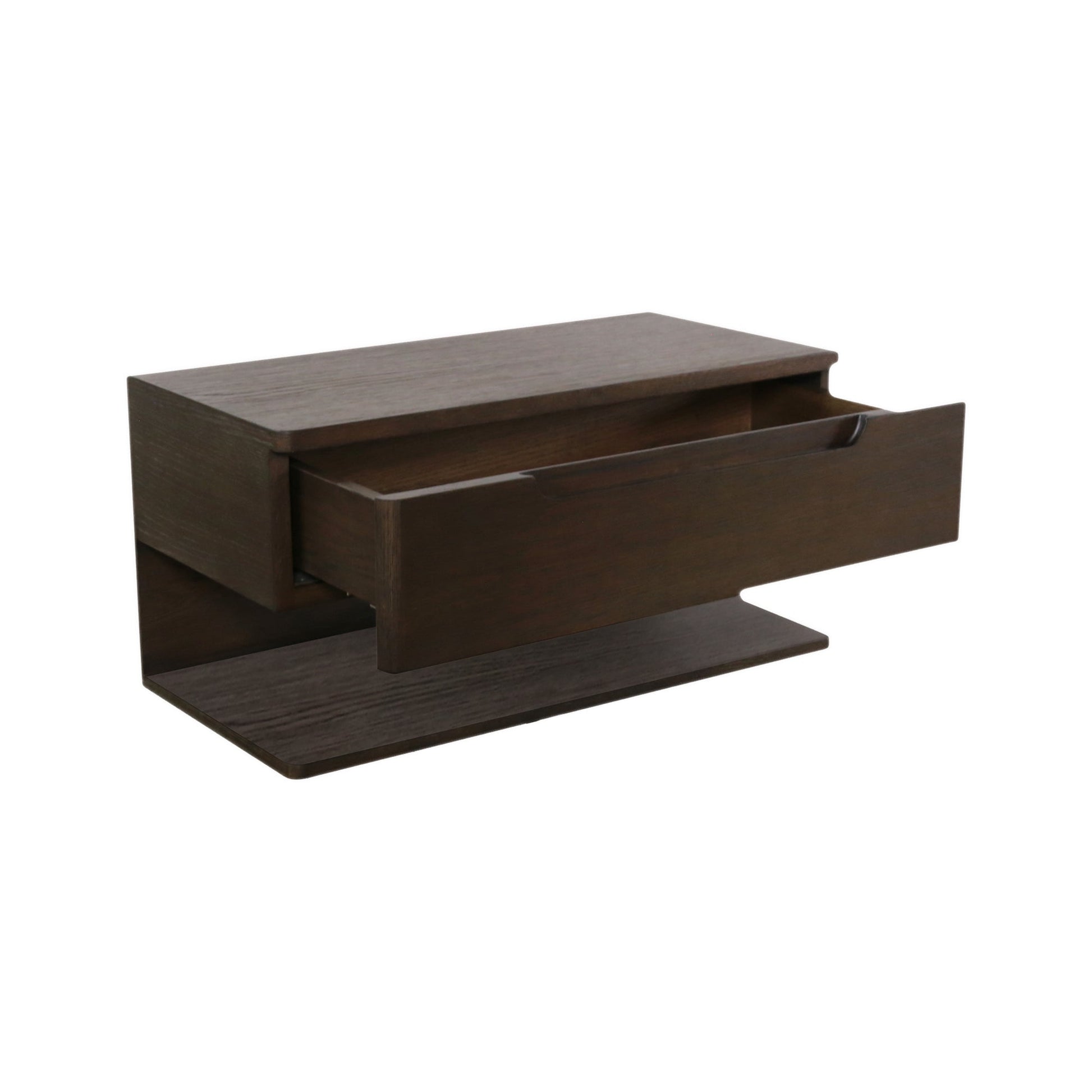 Jonah Dark Brown Floating Nightstand - Ornate Home