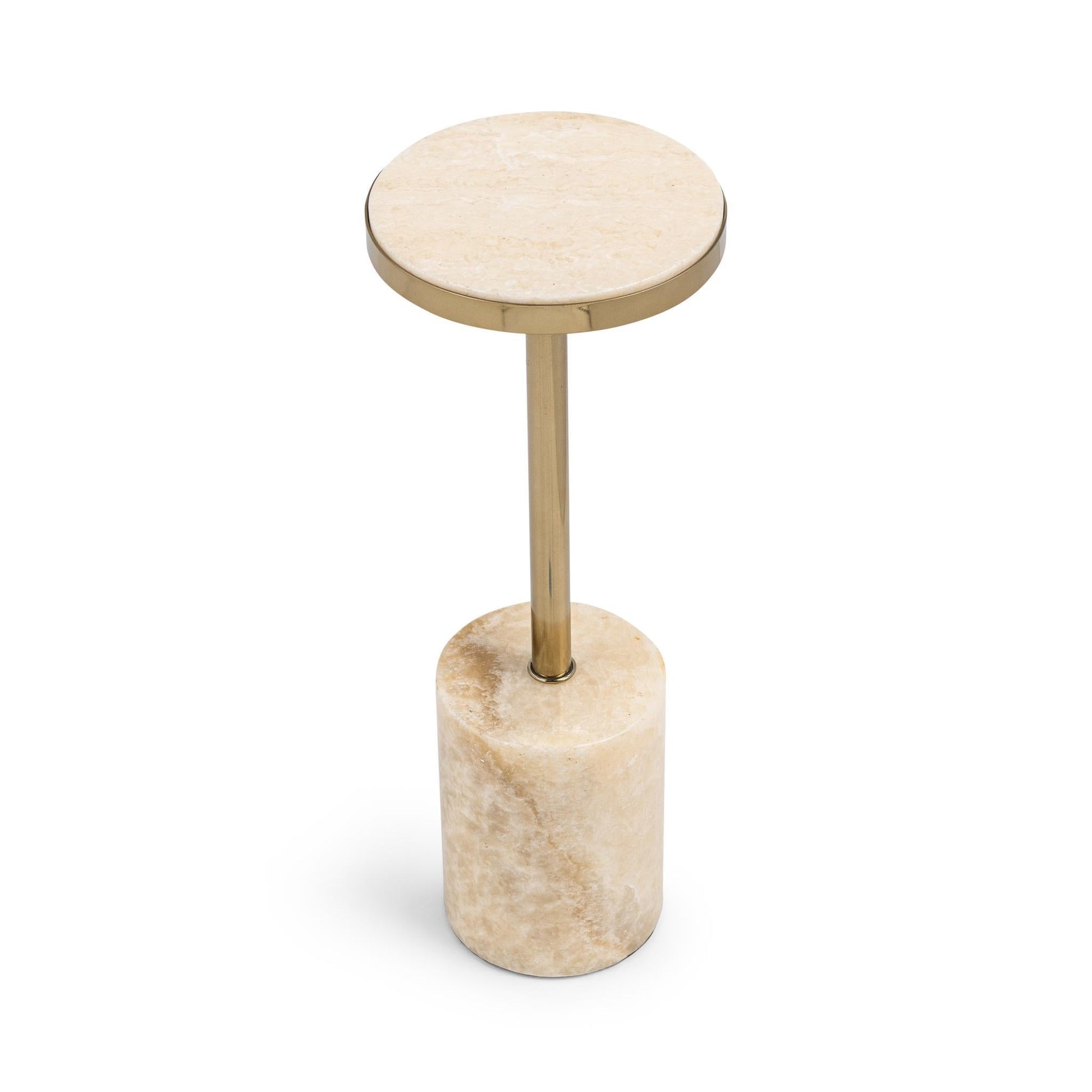 Jordyn Champagne Small Accent Table - Ornate Home