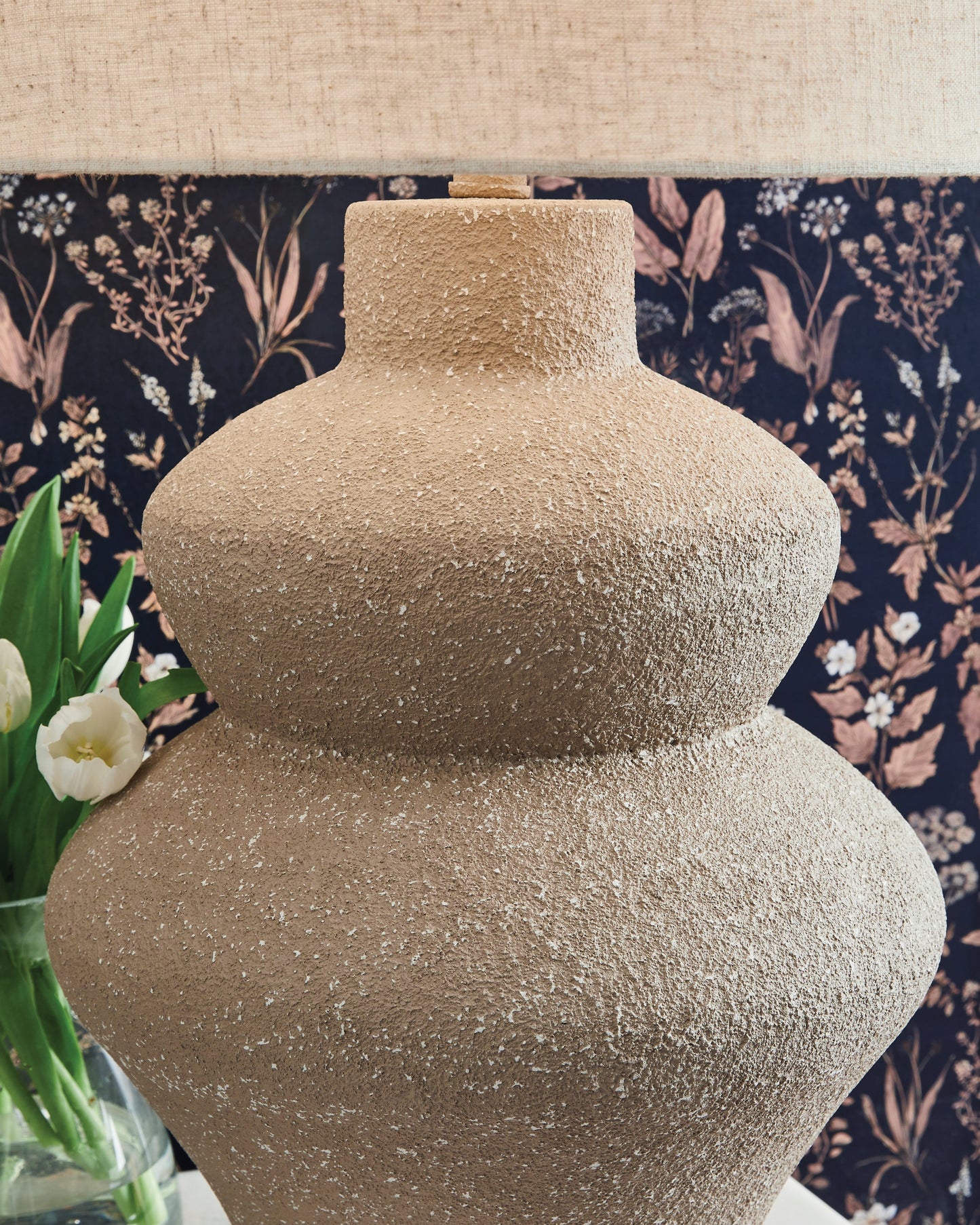 Jossleigh Beige Metal Table Lamp (1/CN)- Viva Furn