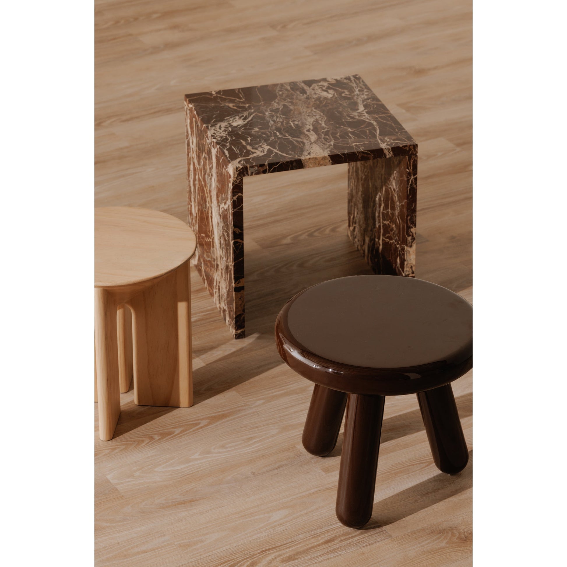 Joy Deep Red Accent Table - Ornate Home