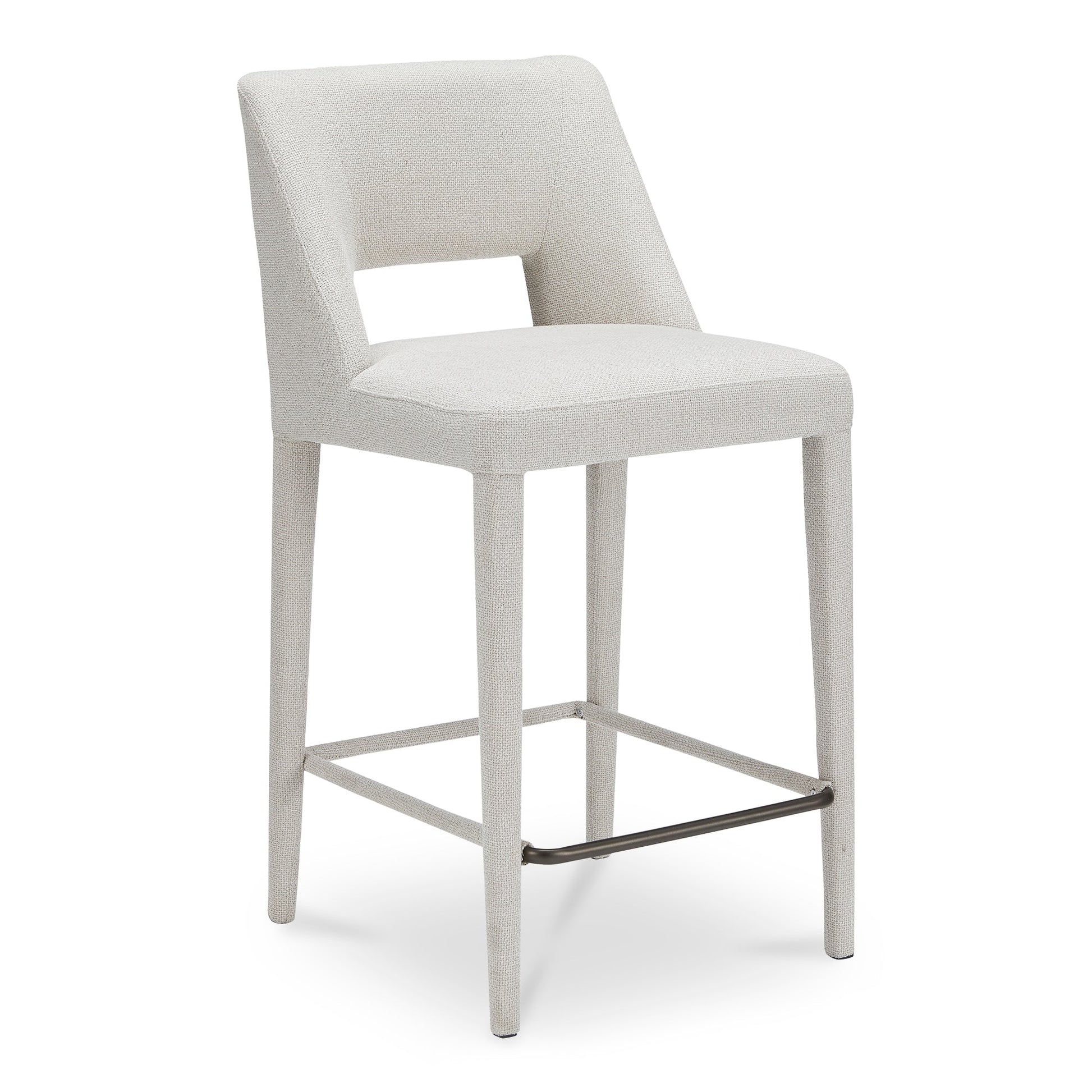 Joyce Beige Counter Stool - Ornate Home