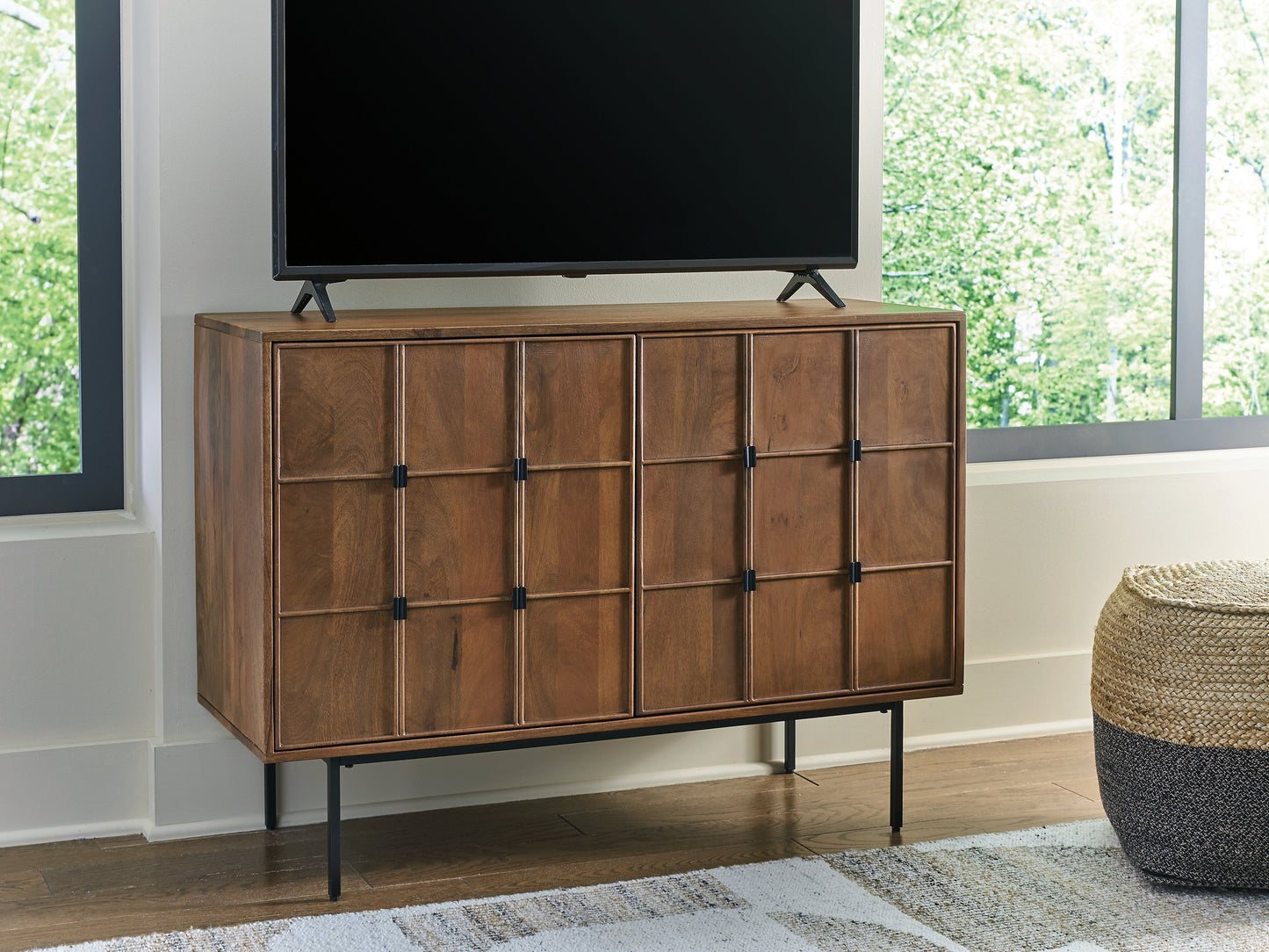 Juddins Brown Accent Cabinet- Viva Furn