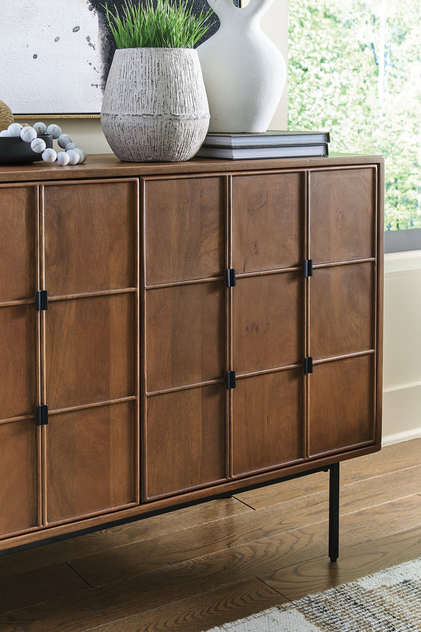Juddins Brown Accent Cabinet- Viva Furn