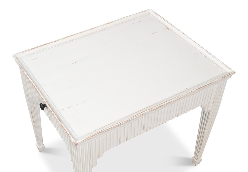 Jude Bungalow White Side Table - Ornate Home