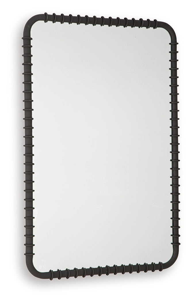 Judlow Black Accent Mirror- Viva Furn