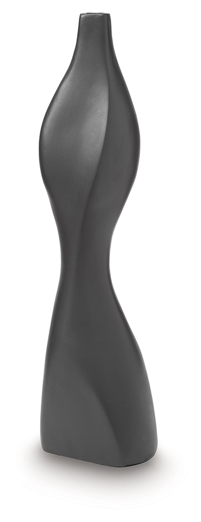 Judsen Black Vase- Viva Furn