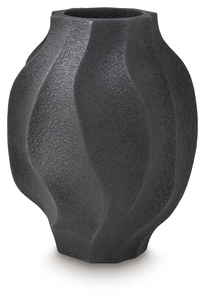 Judworth Black Vase (17.08"H)- Viva Furn