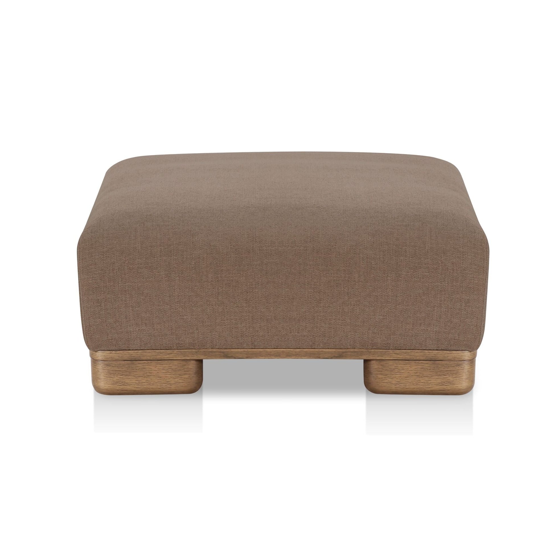 June Dark Brown Ottoman - Ornate Home