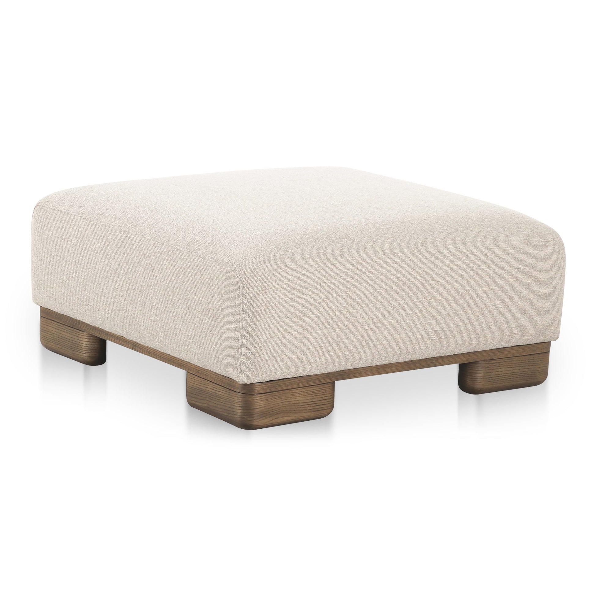 June Oatmeal Ottoman - Ornate Home