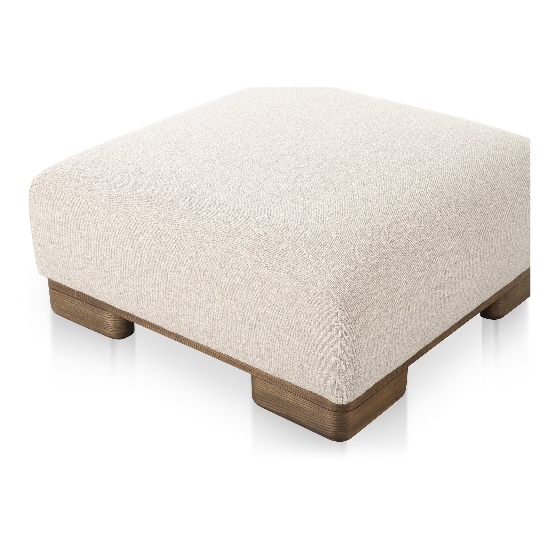 June Oatmeal Ottoman - Ornate Home