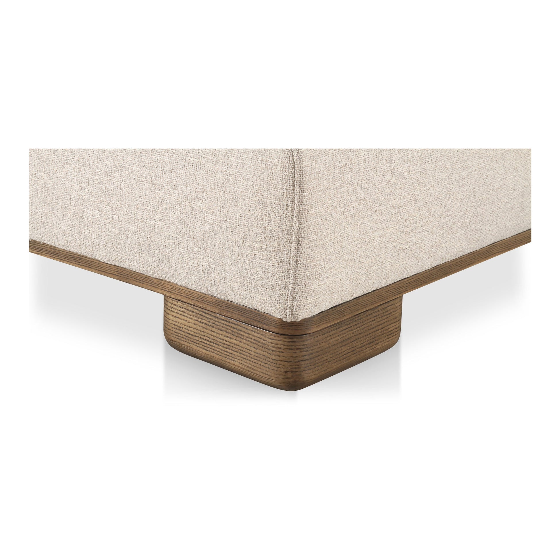 June Oatmeal Ottoman - Ornate Home