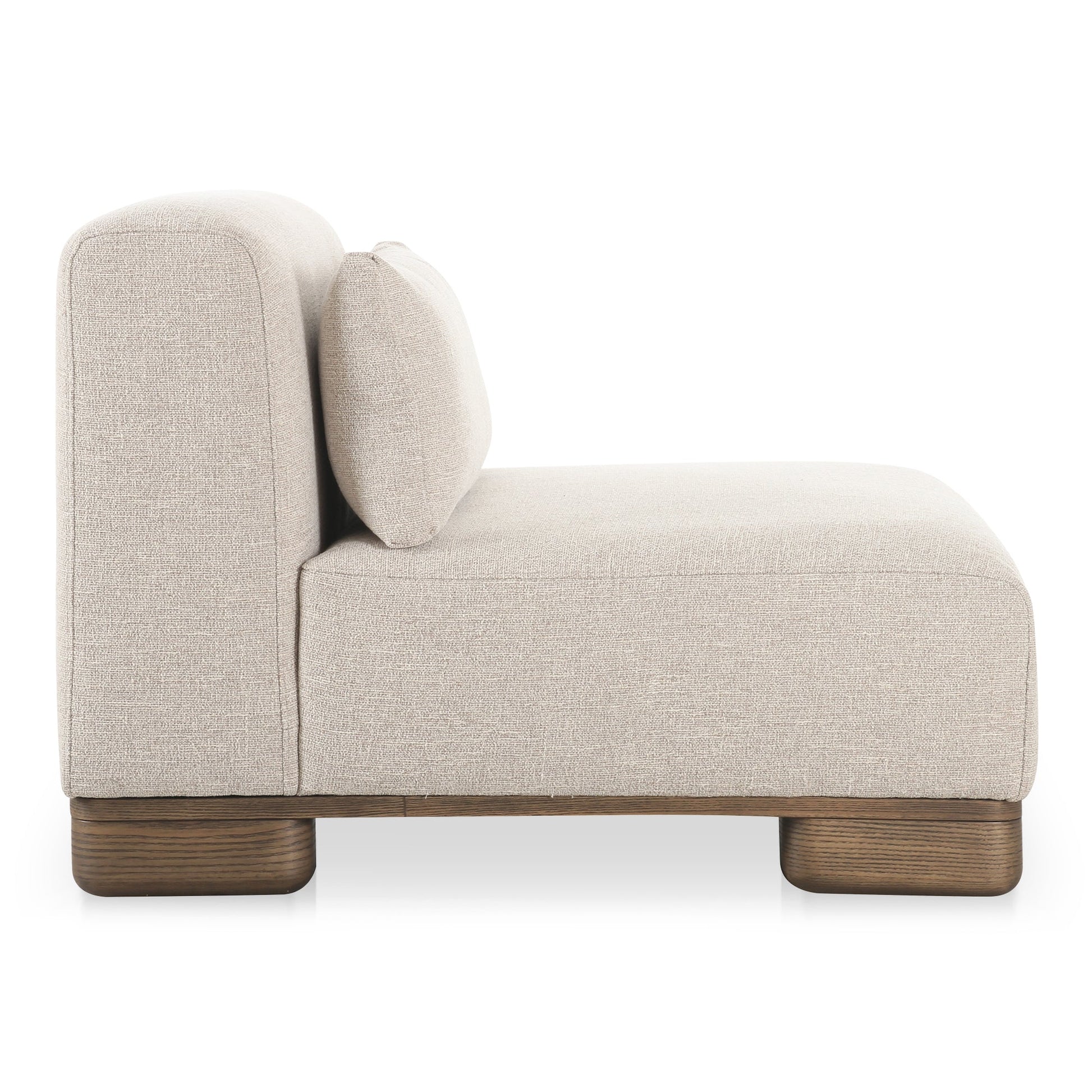 June Oatmeal Slipper Chair - Ornate Home