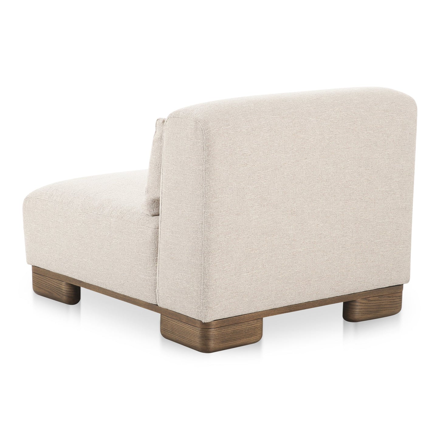 June Oatmeal Slipper Chair - Ornate Home