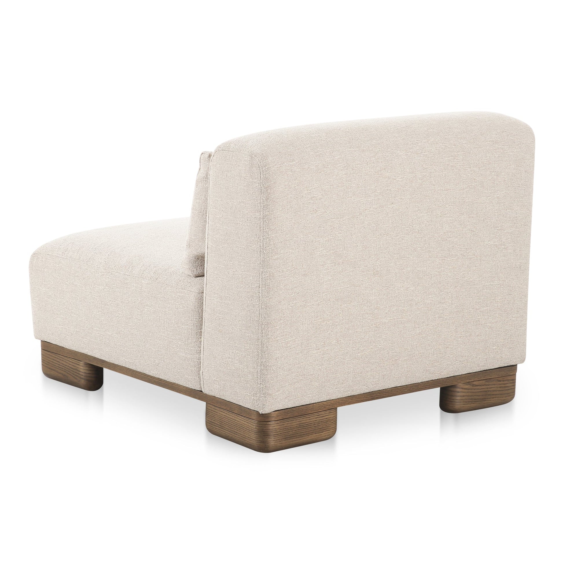 June Oatmeal Slipper Chair - Ornate Home