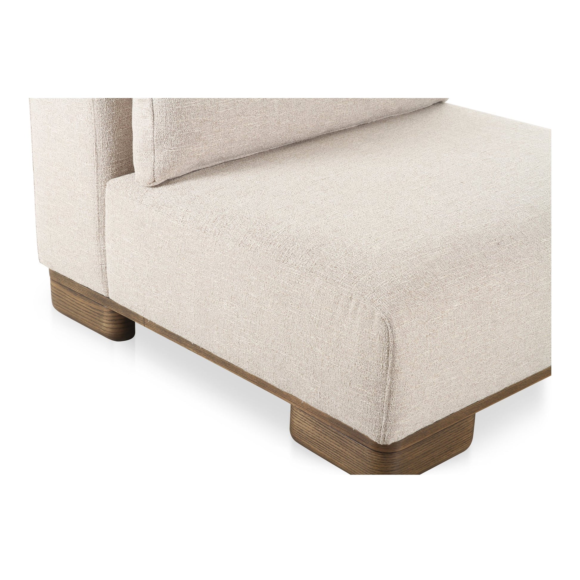 June Oatmeal Slipper Chair - Ornate Home