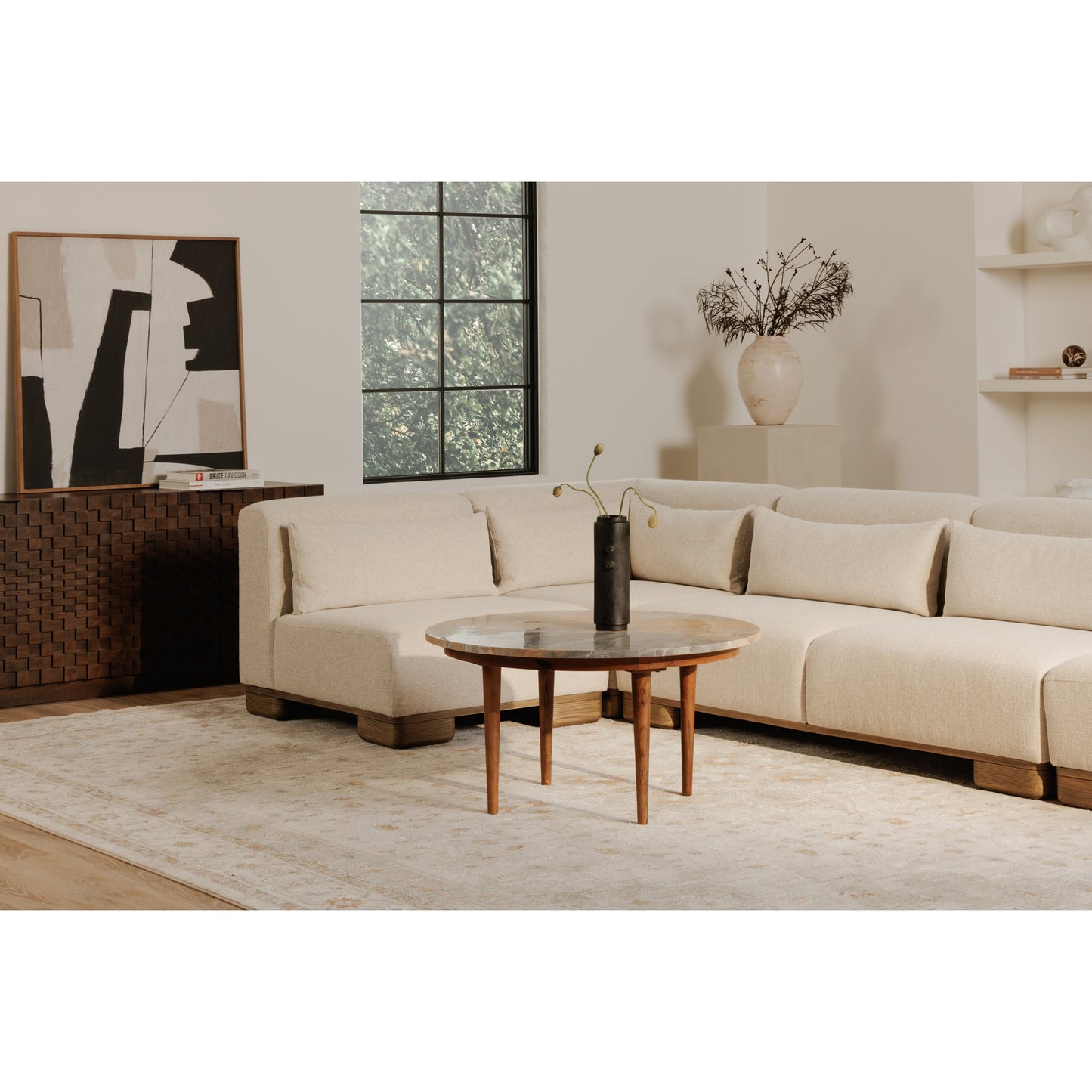 June Oatmeal Slipper Chair - Ornate Home
