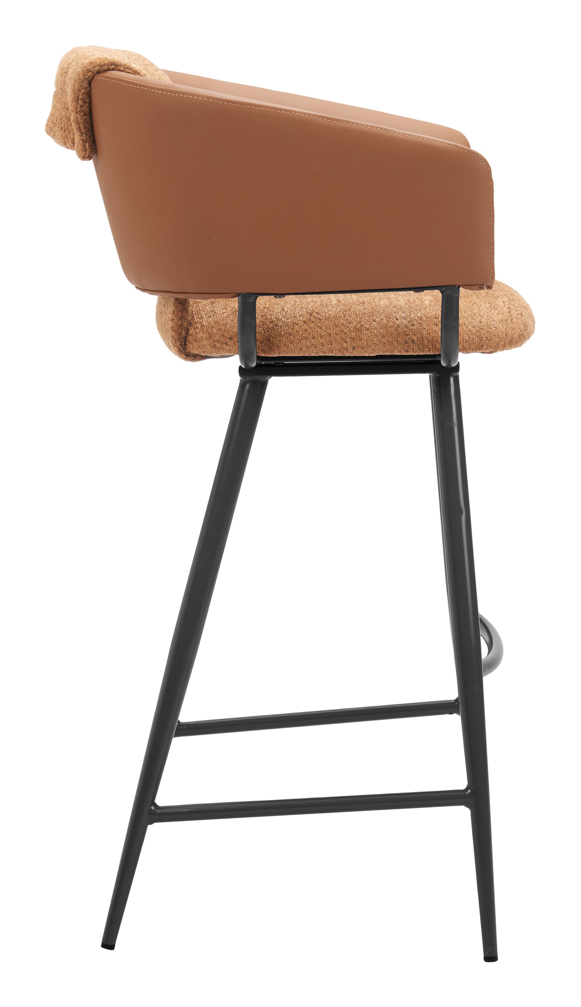 Juno Brown Barstool (Set of 2) - Ornate Home