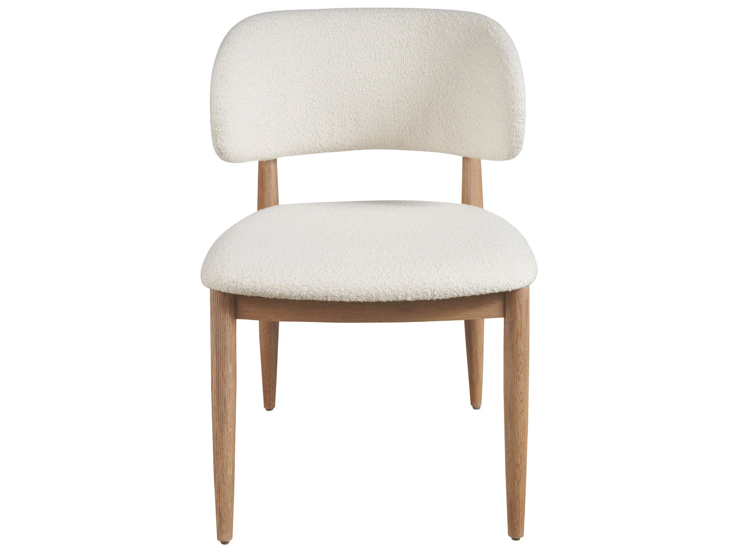 Juno Natural Oak/Berber Snow Side Chair - Ornate Home
