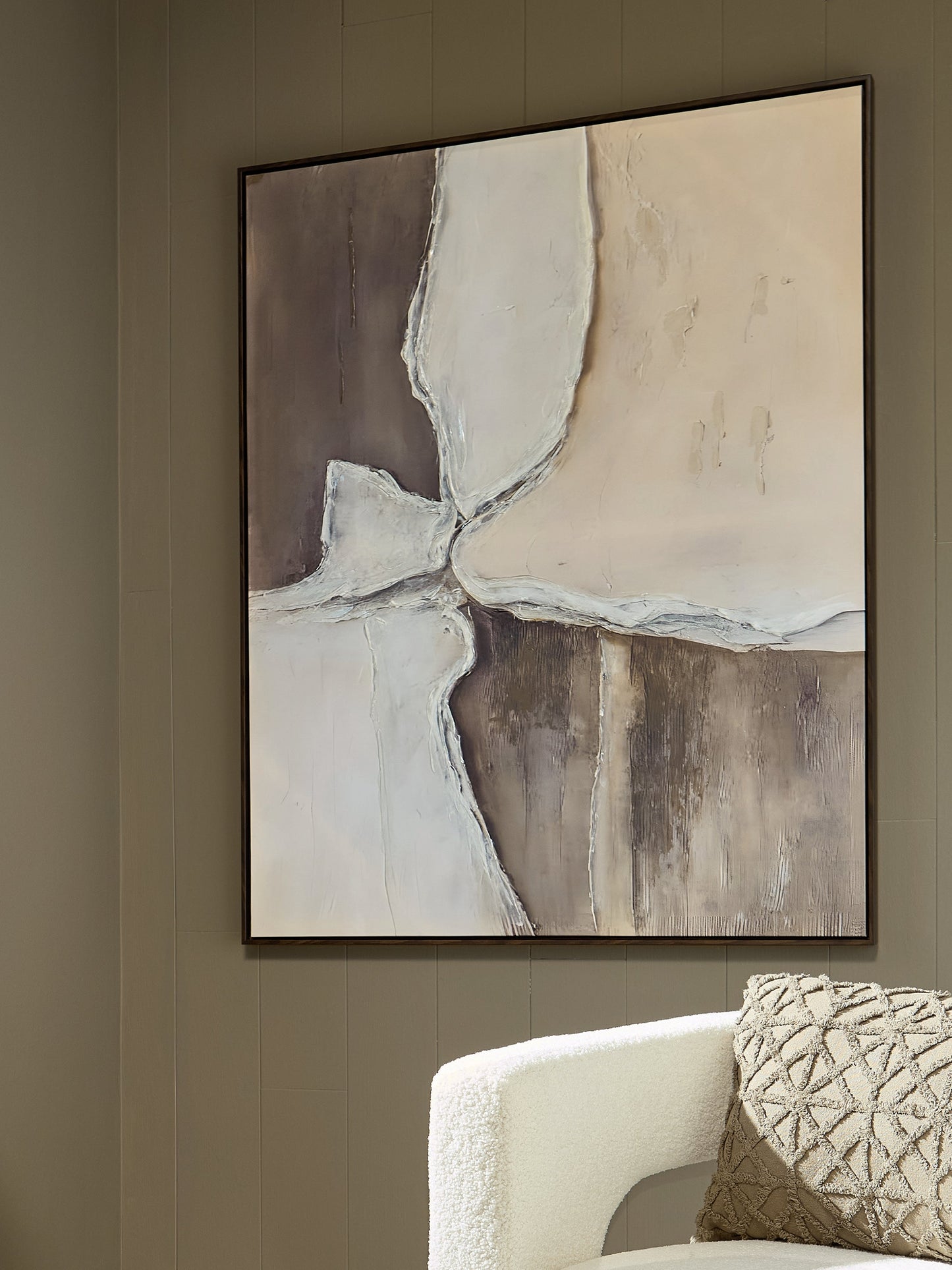 Junward Brown/Tan/White Wall Art- Viva Furn