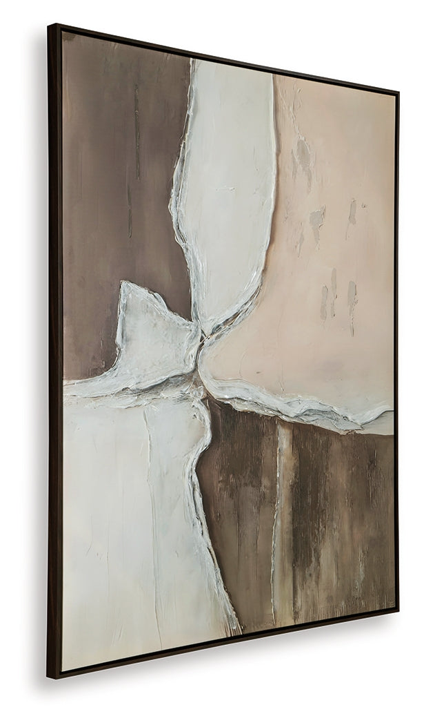 Junward Brown/Tan/White Wall Art- Viva Furn
