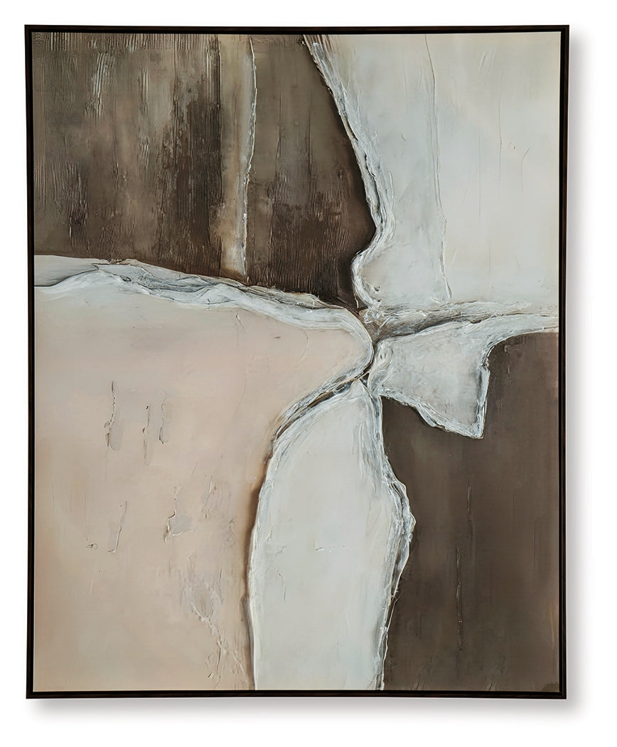 Junward Brown/Tan/White Wall Art- Viva Furn