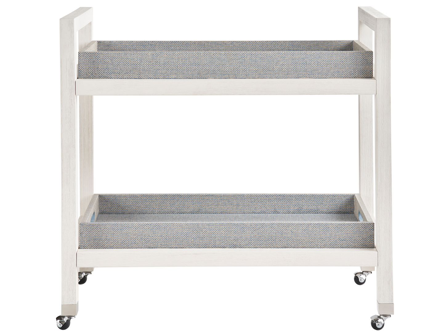 Jupiter White Sand/Blue Seagrass Bar Cart - Ornate Home