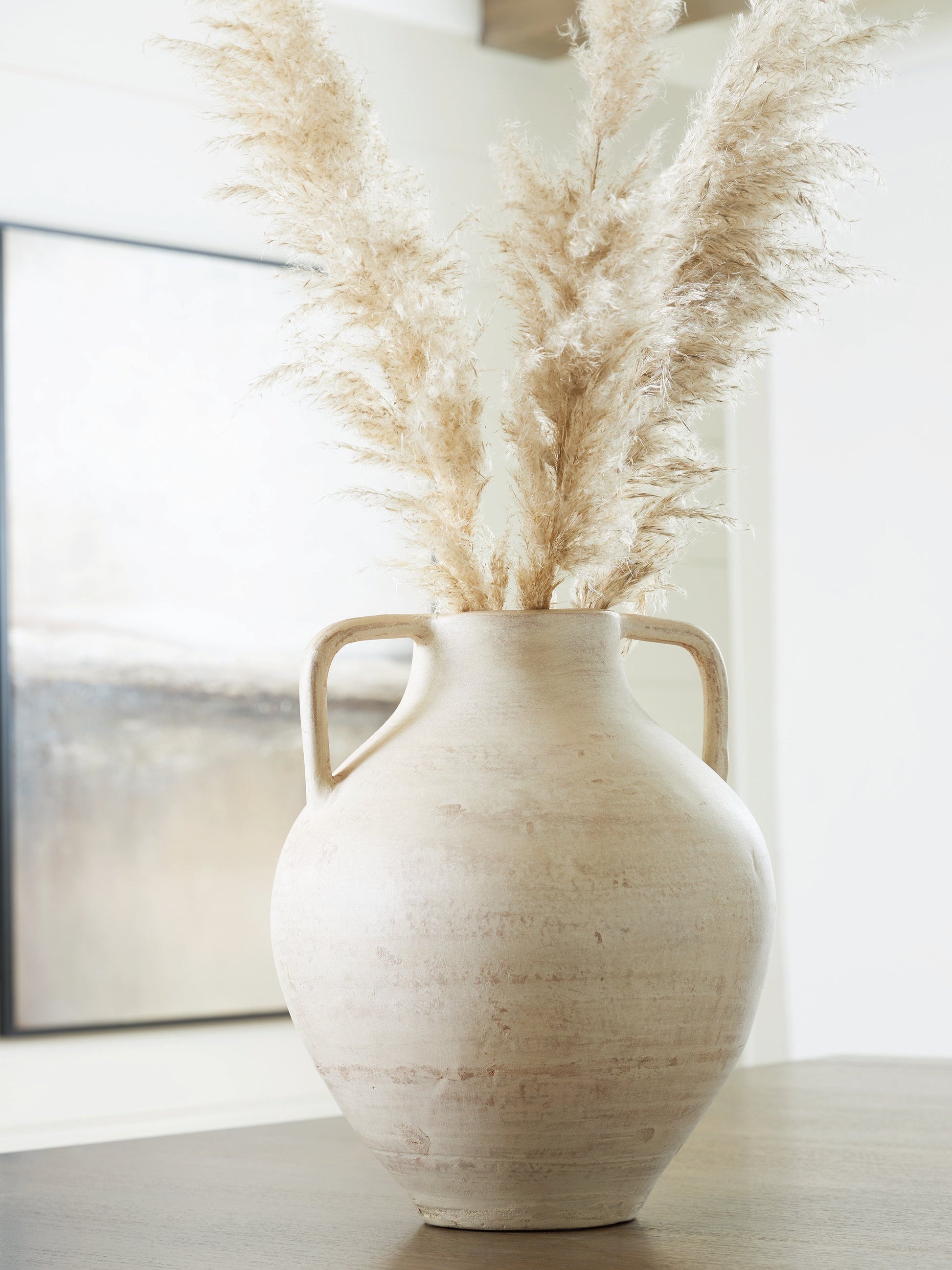 Justy Antique Beige Vase- Viva Furn