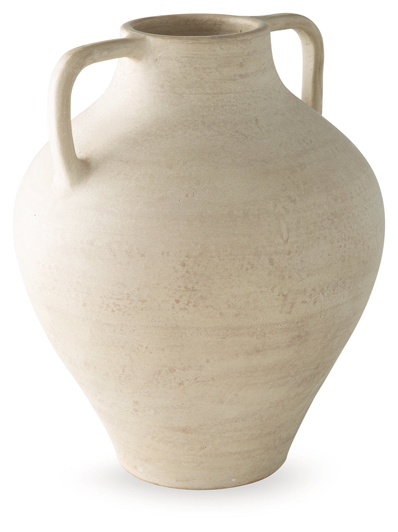 Justy Antique Beige Vase- Viva Furn