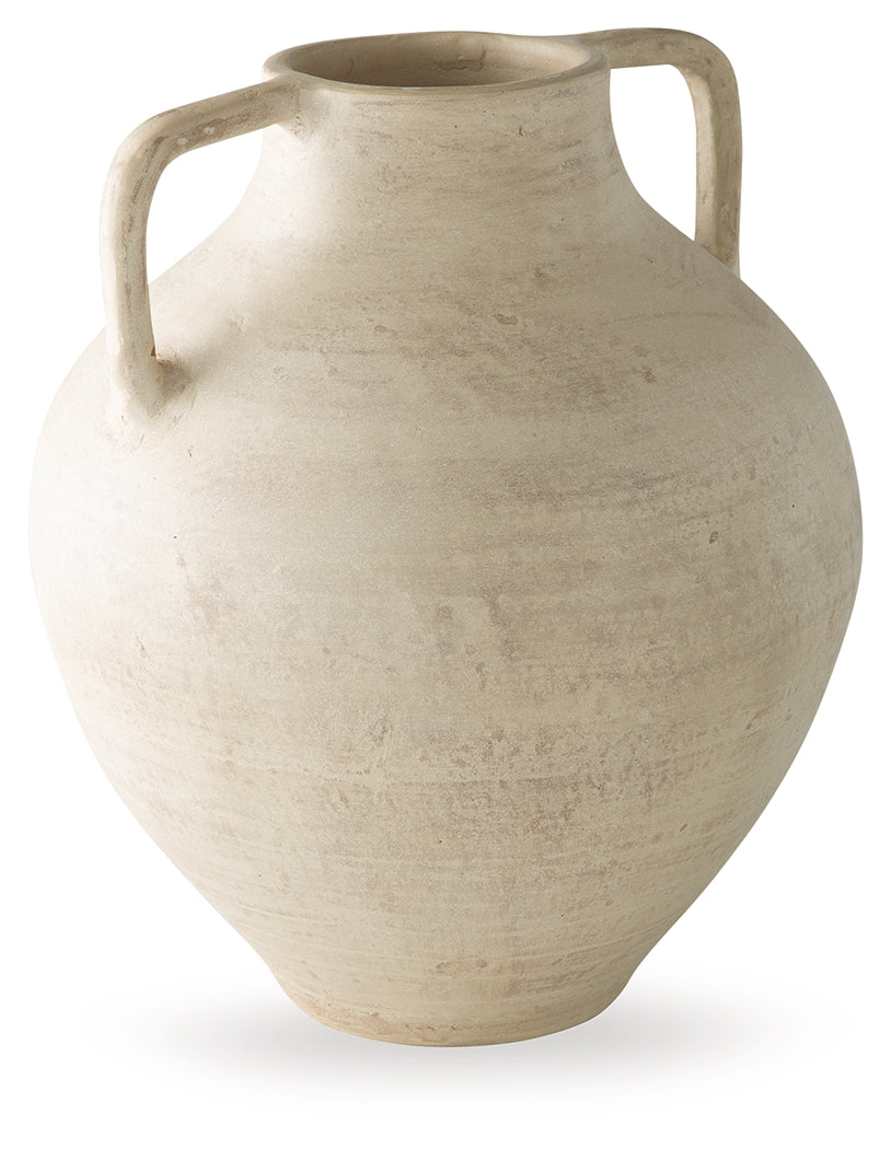 Justy Antique Beige Vase- Viva Furn