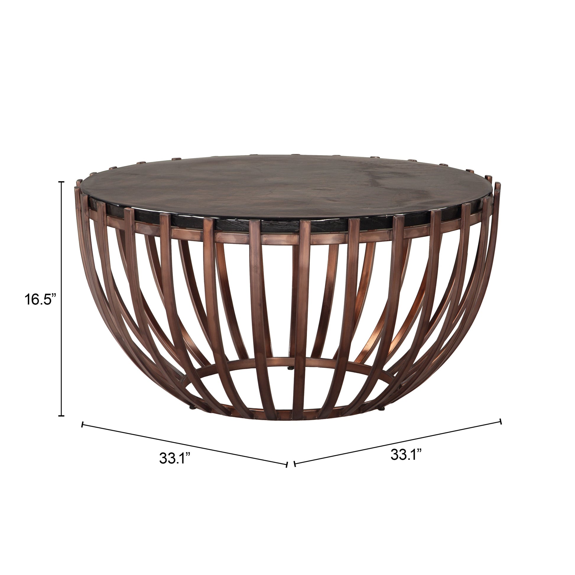 Kafig Bronze Coffee Table - Ornate Home