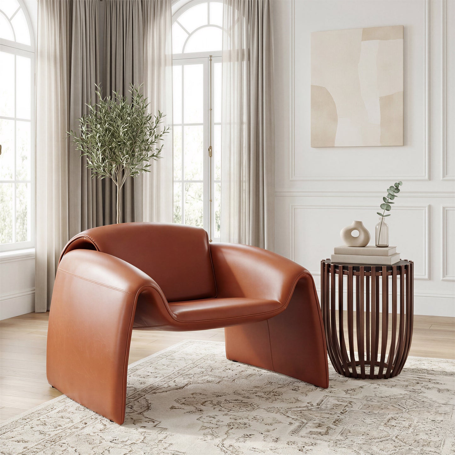 Kafig Bronze Side Table - Ornate Home