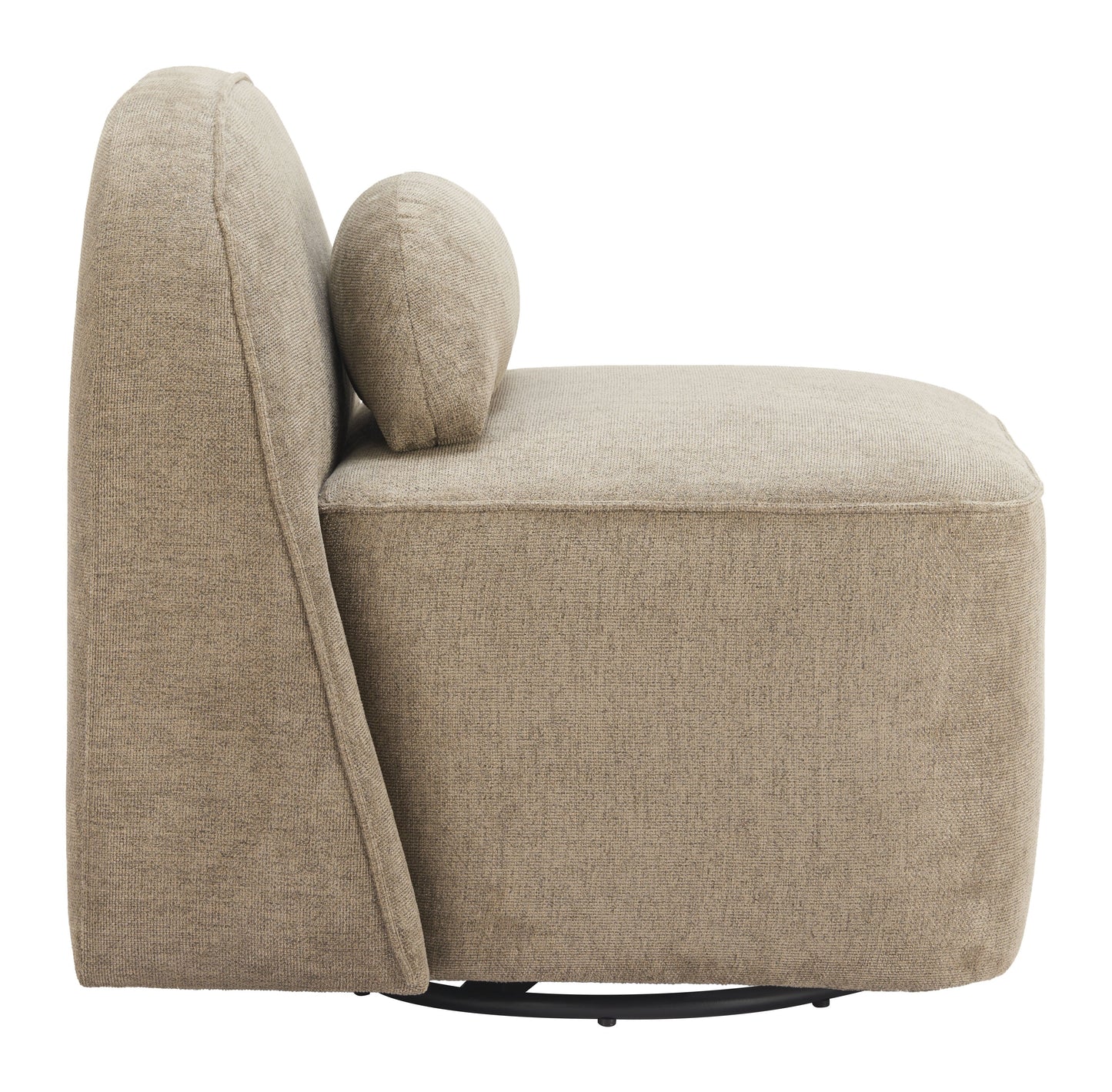 Kakao Olive Brown Swivel Chair - Ornate Home