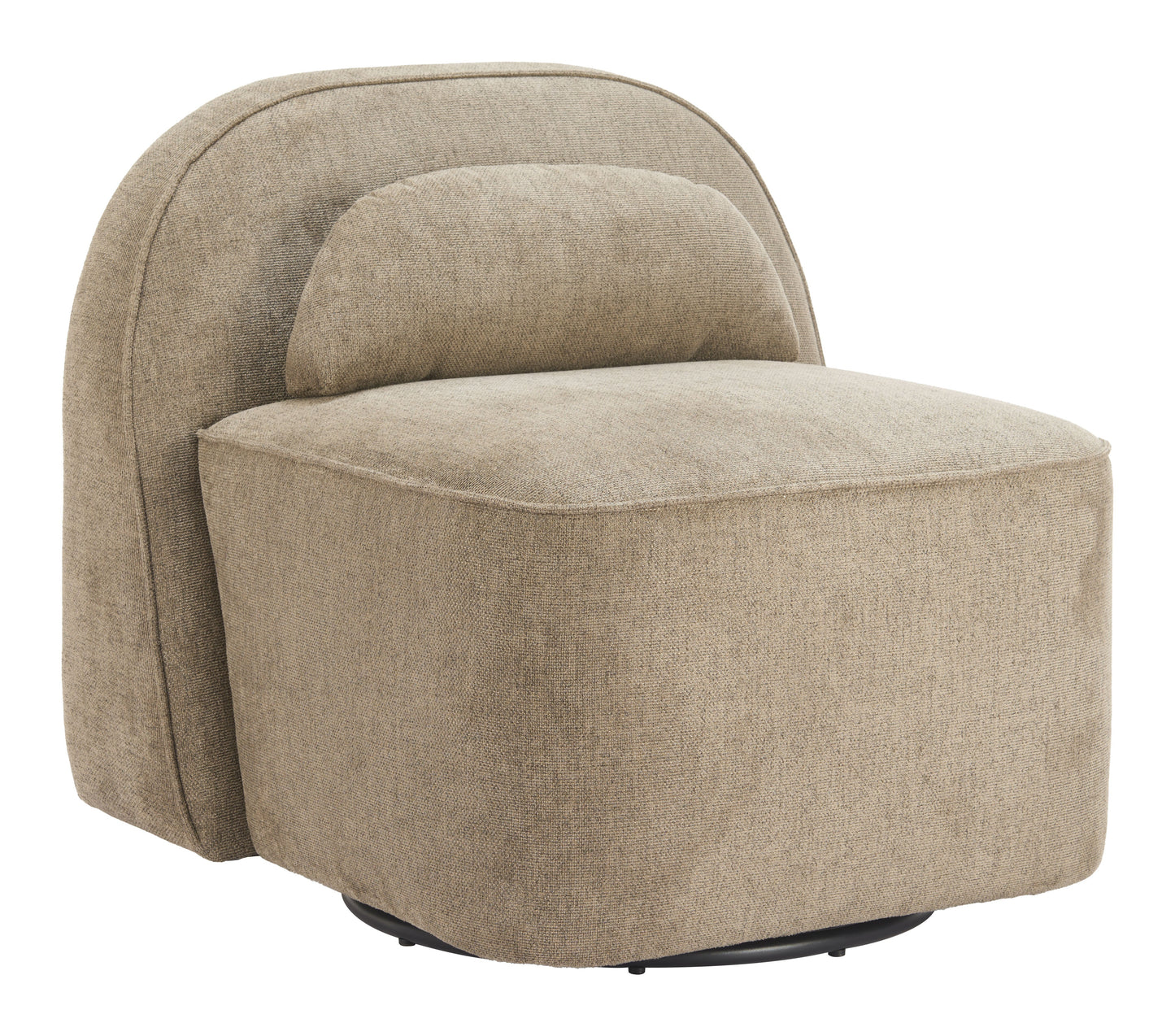 Kakao Olive Brown Swivel Chair - Ornate Home