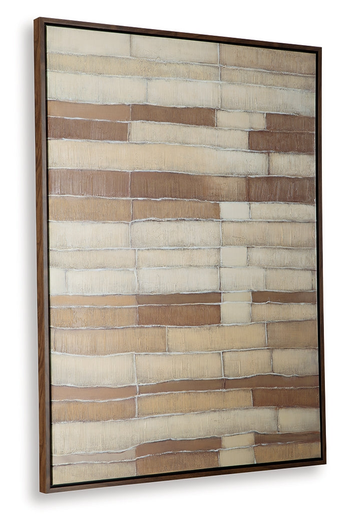 Kalanmore Brown/Tan/White Wall Art- Viva Furn