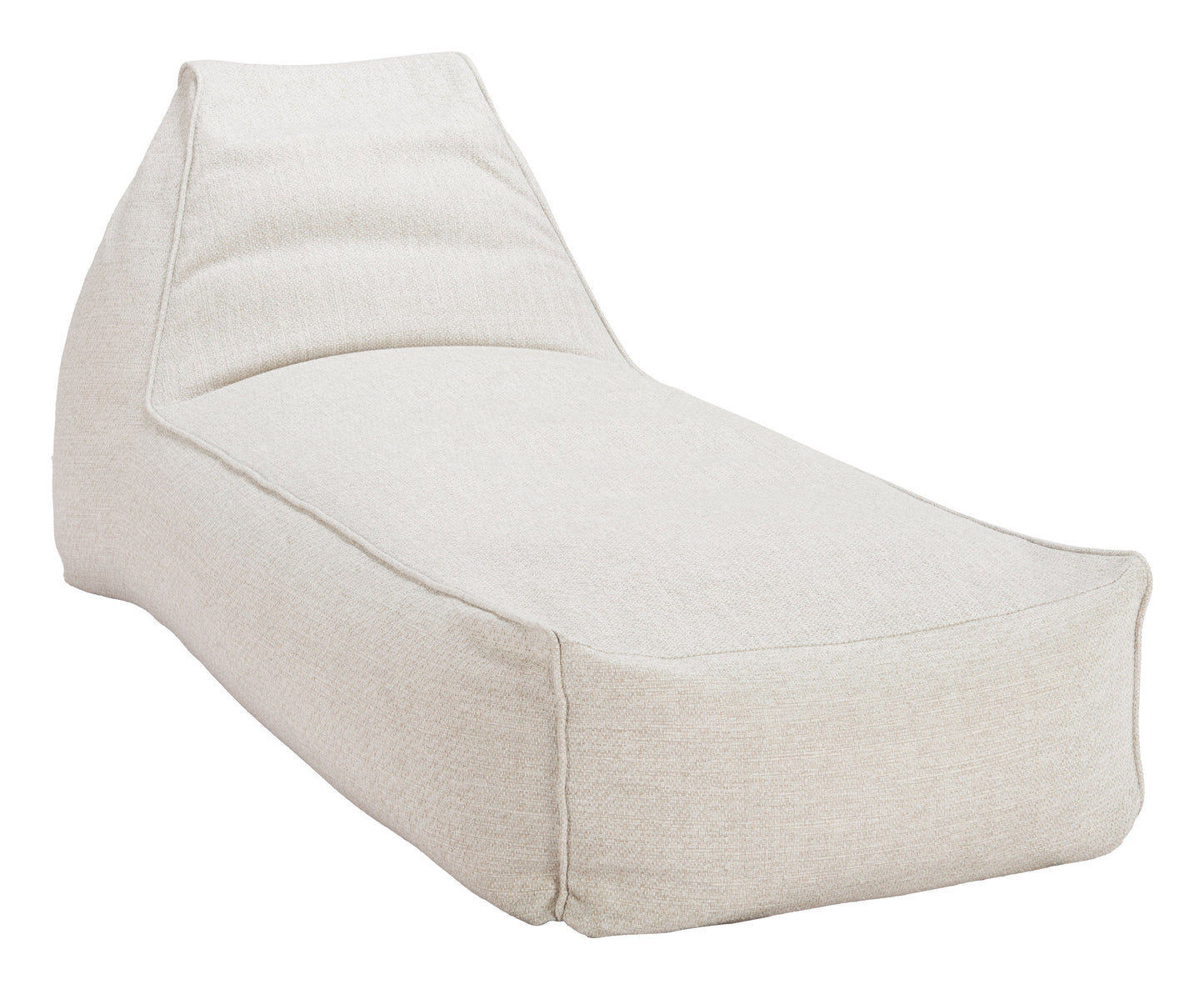 Kalm Beige Outdoor Chaise Lounge - Ornate Home