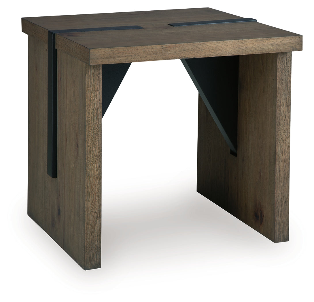 Kandinew Light Brown End Table- Viva Furn