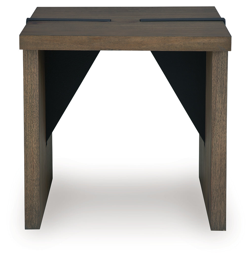 Kandinew Light Brown End Table- Viva Furn