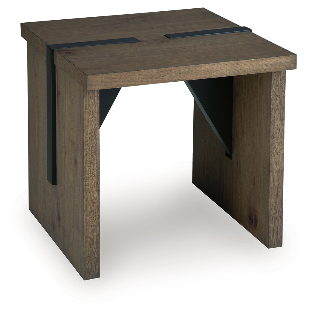 Kandinew Light Brown End Table- Viva Furn