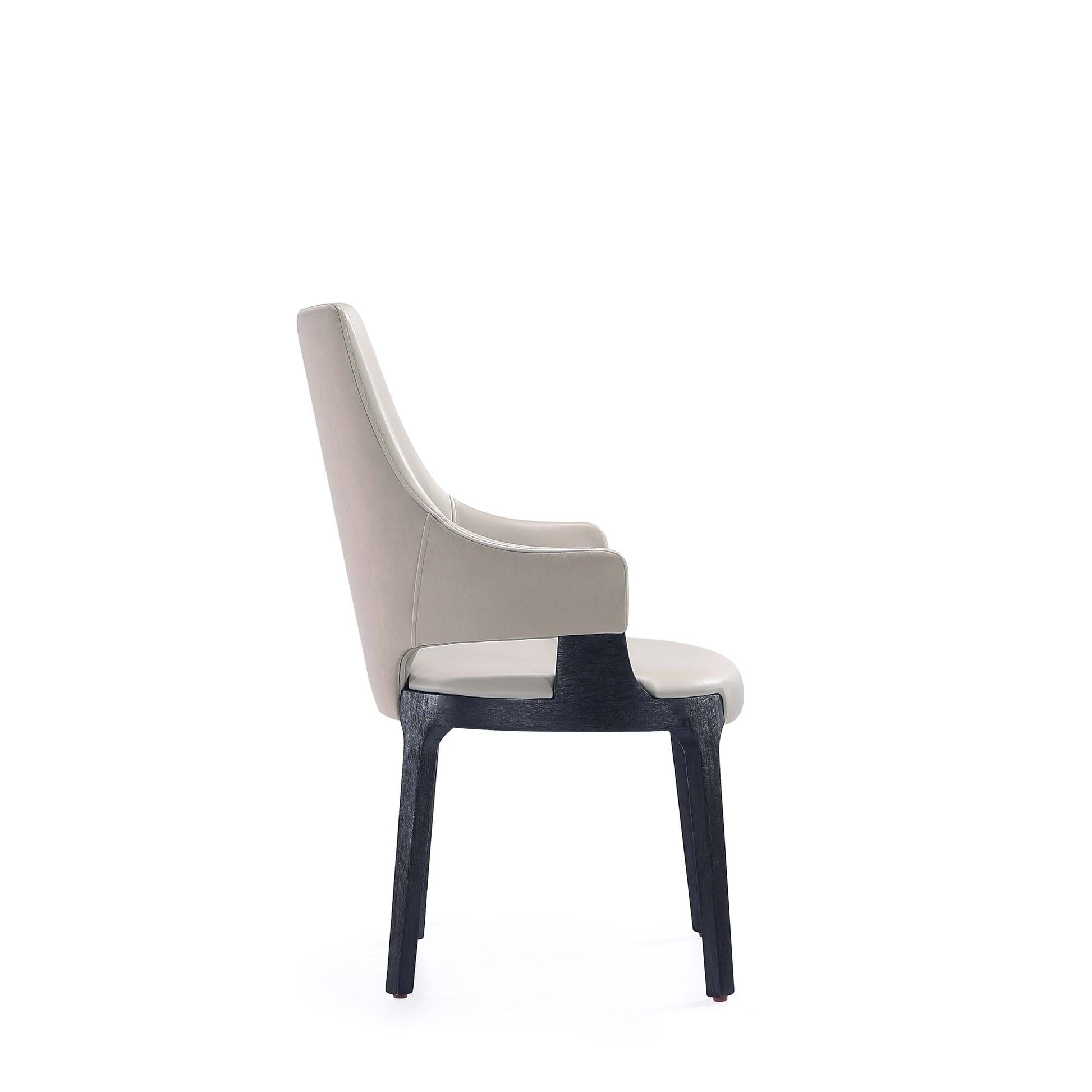 Kara Dining Arm Chair in Light Grey - Ornate Home