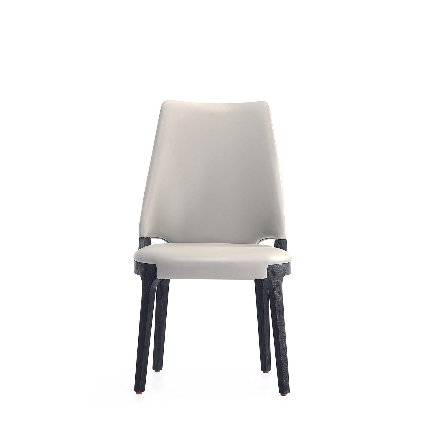 Kara Dining Side Chair in Light Grey (set of 2) - Ornate Home