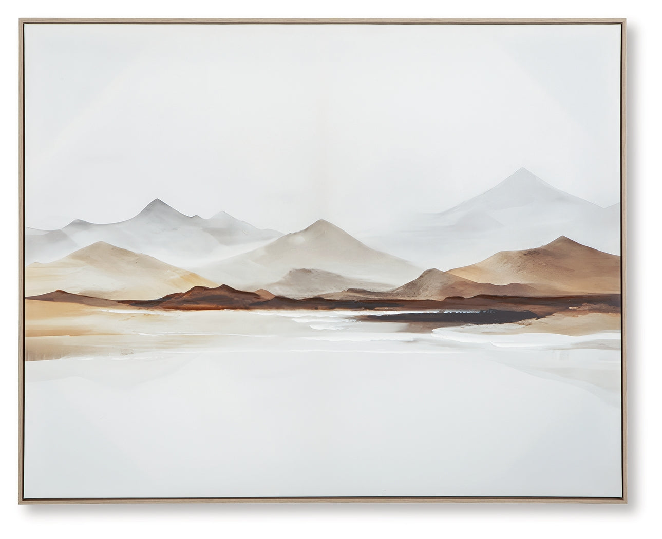Karalen White/Gray/Brown Wall Art- Viva Furn