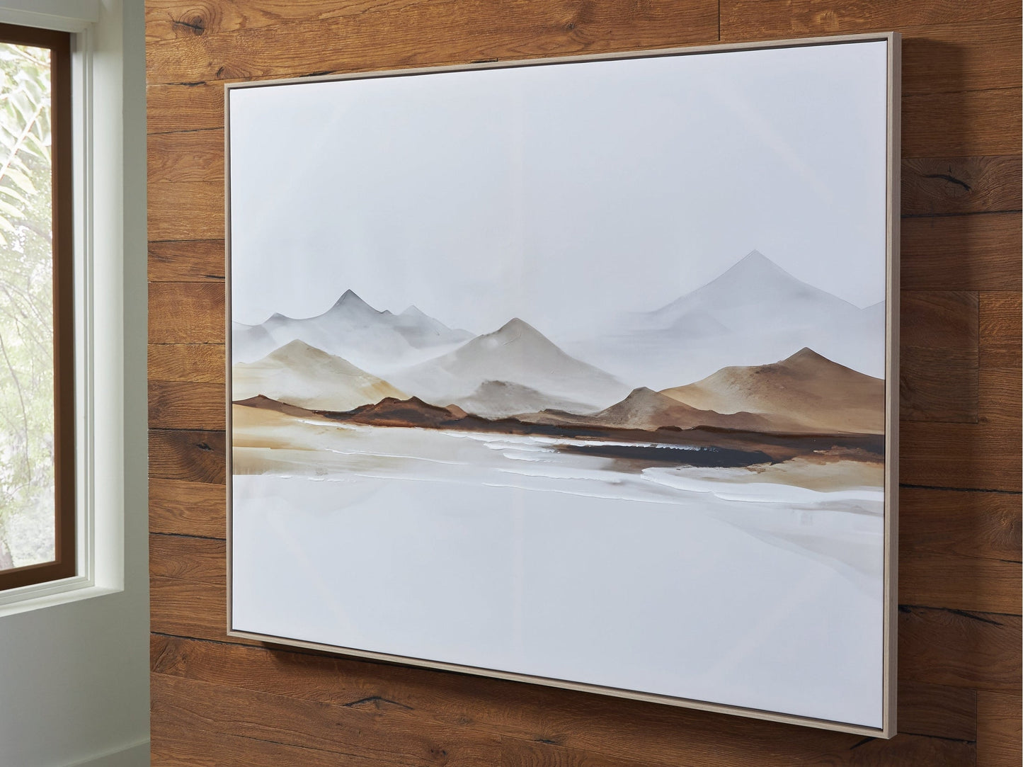Karalen White/Gray/Brown Wall Art- Viva Furn