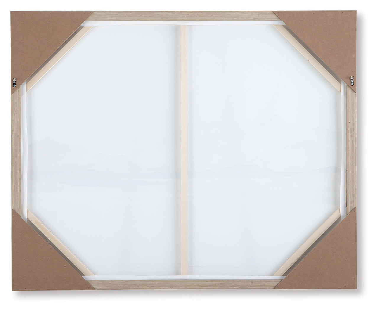 Karalen White/Gray/Brown Wall Art- Viva Furn